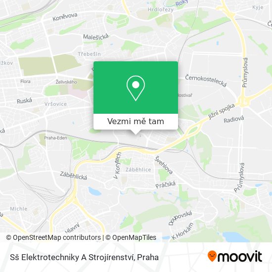 Sš Elektrotechniky A Strojírenství mapa