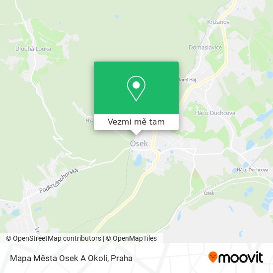 Mapa Města Osek A Okolí mapa