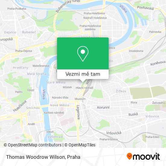 Thomas Woodrow Wilson mapa