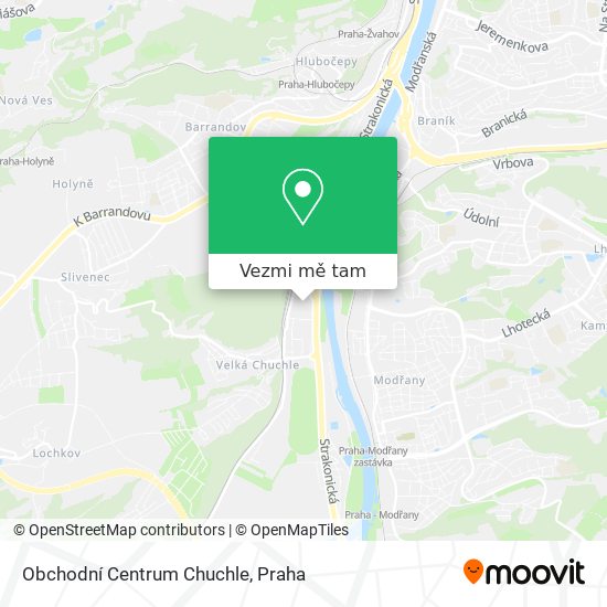 Obchodní Centrum Chuchle mapa