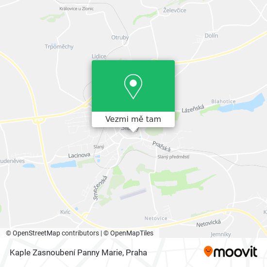 Kaple Zasnoubení Panny Marie mapa
