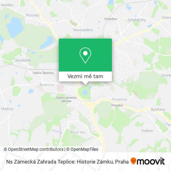 Ns Zámecká Zahrada Teplice: Historie Zámku mapa