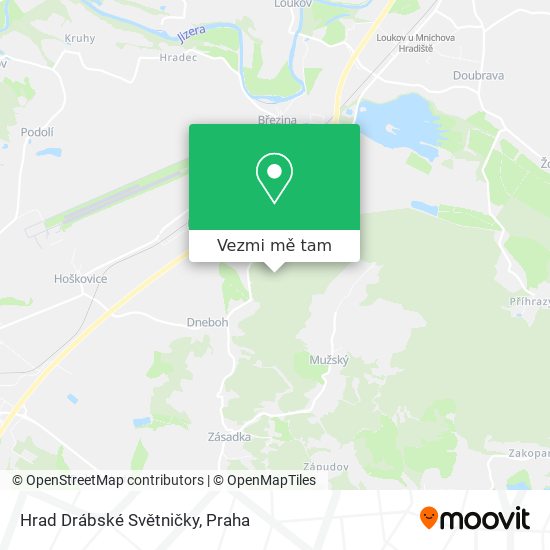 Hrad Drábské Světničky mapa