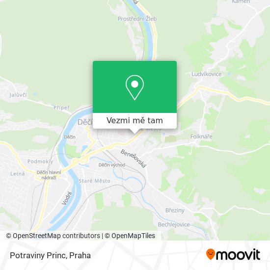 Potraviny Princ mapa