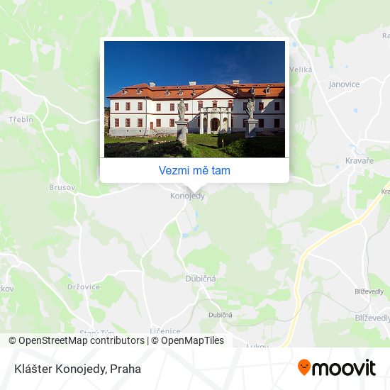 Klášter Konojedy mapa