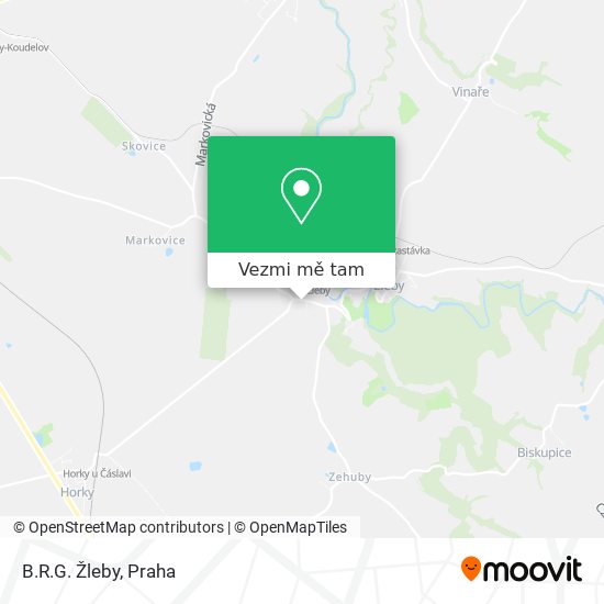 B.R.G. Žleby mapa