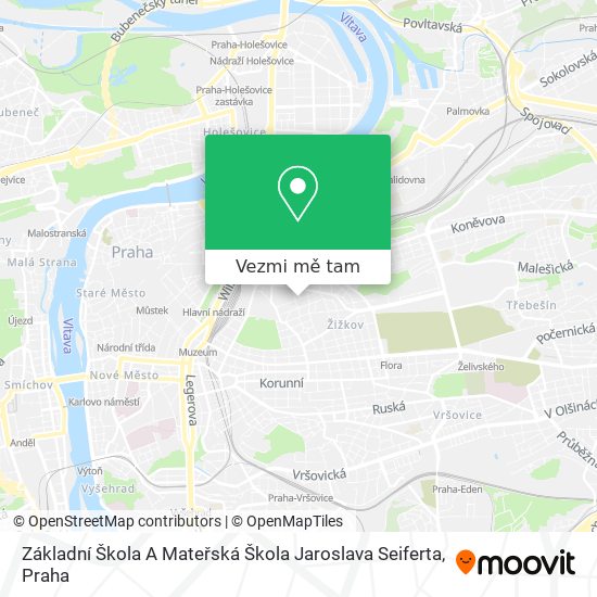 Základní Škola A Mateřská Škola Jaroslava Seiferta mapa
