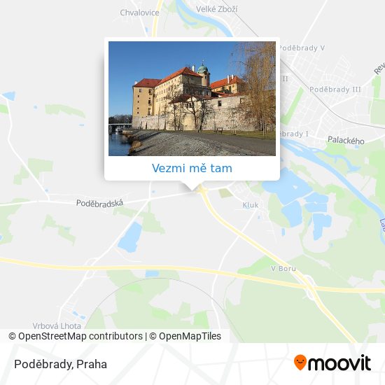 Poděbrady mapa