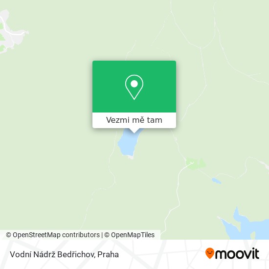 Vodní Nádrž Bedřichov mapa
