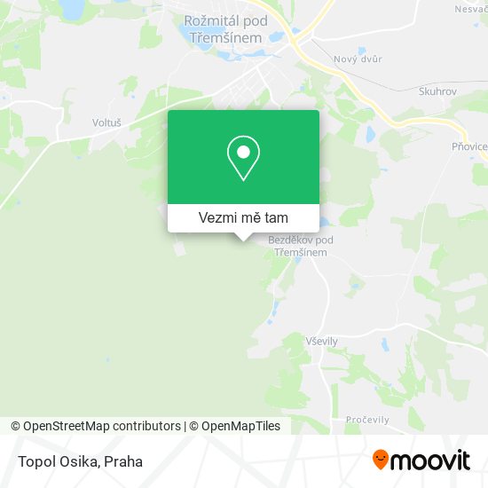 Topol Osika mapa