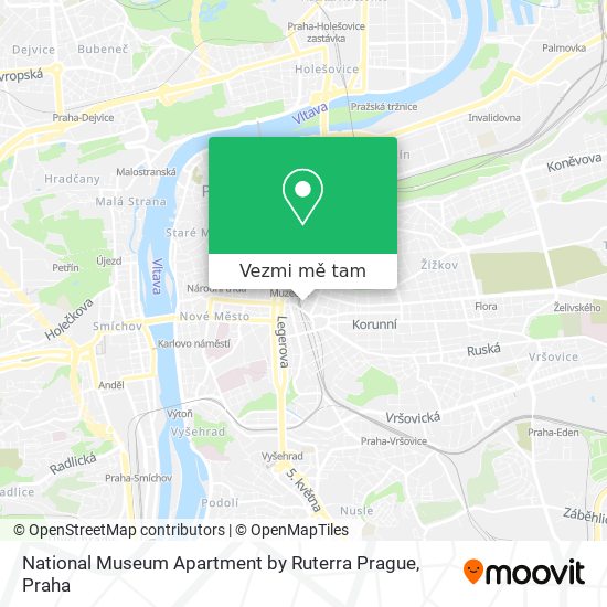National Museum Apartment by Ruterra Prague mapa