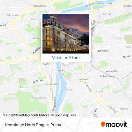 Hermitage Hotel Prague mapa