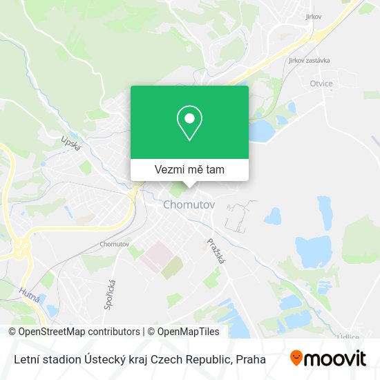 Letní stadion Ústecký kraj Czech Republic mapa
