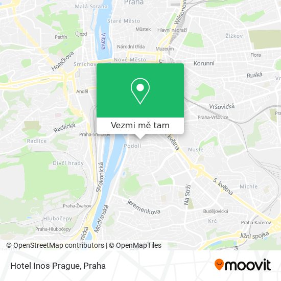 Hotel Inos Prague mapa