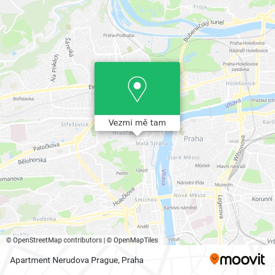 Apartment Nerudova Prague mapa