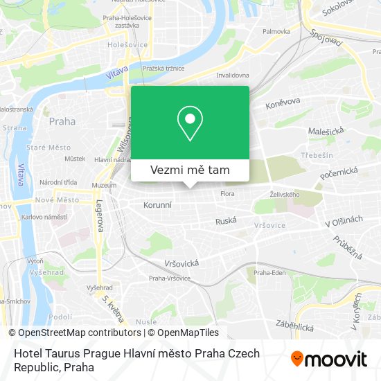 Hotel Taurus Prague Hlavní město Praha Czech Republic mapa
