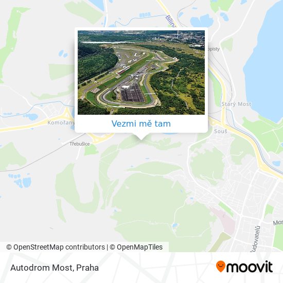 Autodrom Most mapa