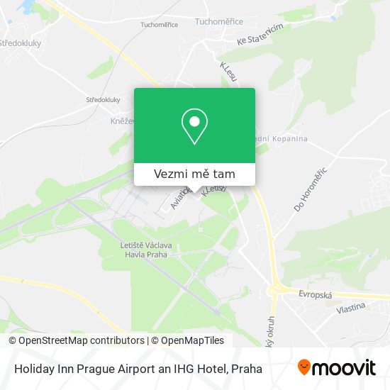 Holiday Inn Prague Airport an IHG Hotel mapa