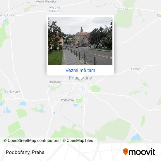 Podbořany mapa