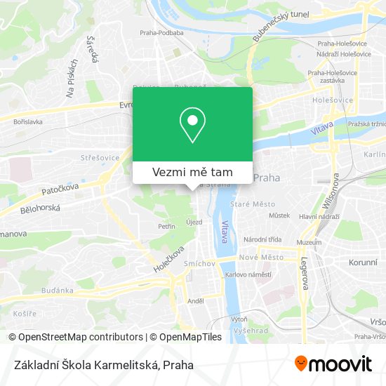 Základní Škola Karmelitská mapa