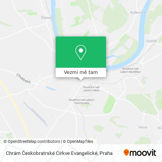 Chrám Českobratrské Církve Evangelické mapa