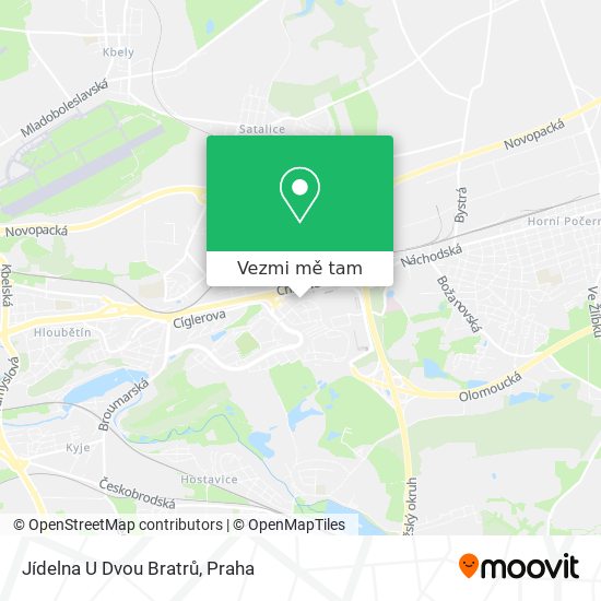 Jídelna U Dvou Bratrů mapa