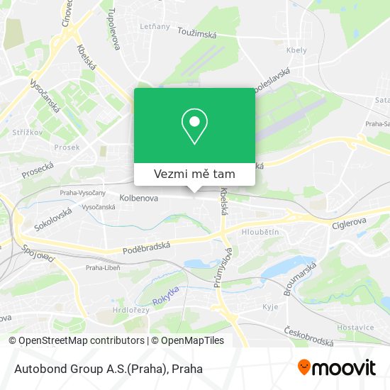 Autobond Group A.S.(Praha) mapa