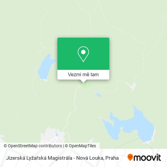 Jizerská Lyžařská Magistrála - Nová Louka mapa