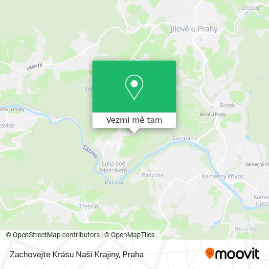 Zachovejte Krásu Naší Krajiny mapa