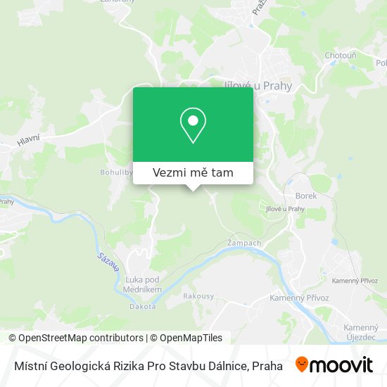 Místní Geologická Rizika Pro Stavbu Dálnice mapa