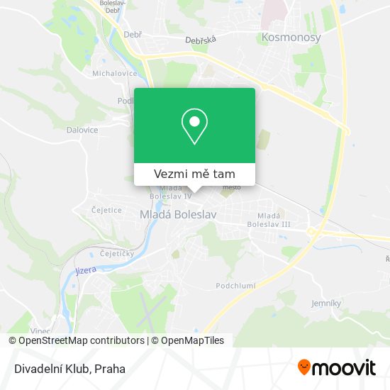 Divadelní Klub mapa