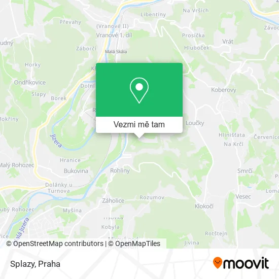 Splazy mapa