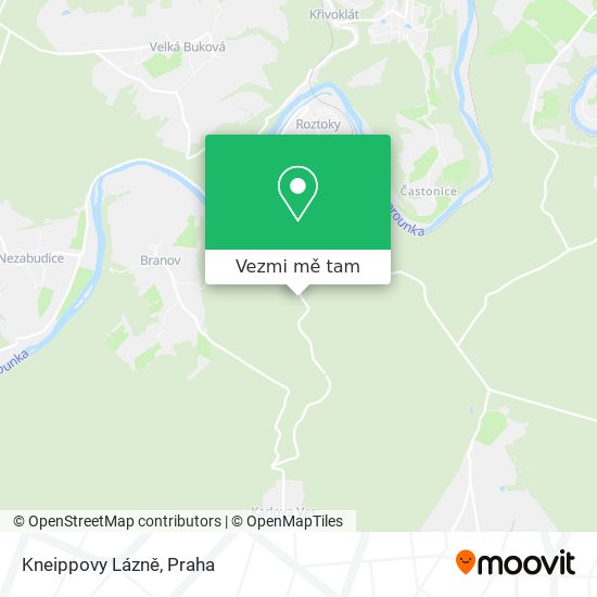 Kneippovy Lázně mapa