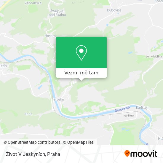 Život V Jeskyních mapa