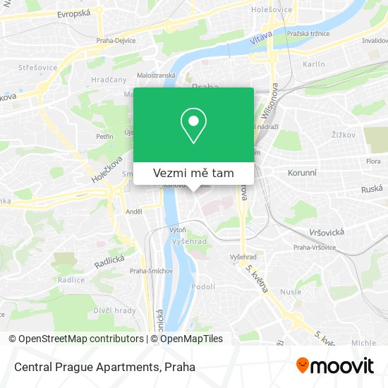 Central Prague Apartments mapa