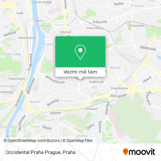 Occidental Praha Prague mapa