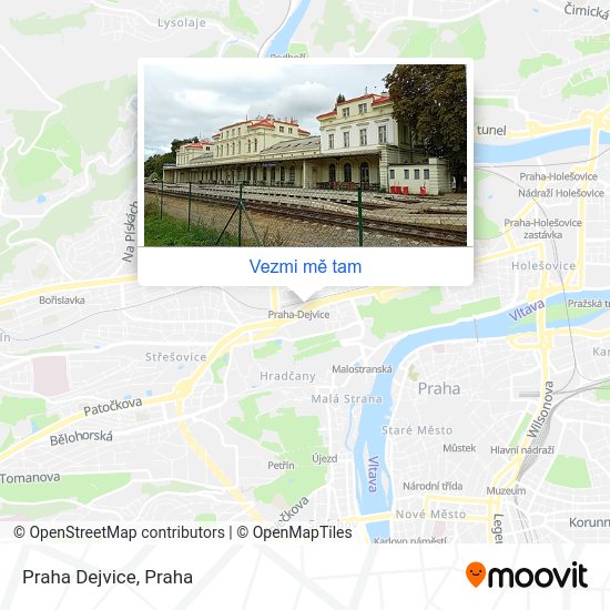 Praha Dejvice mapa