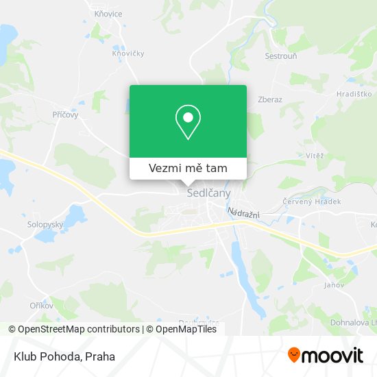 Klub Pohoda mapa