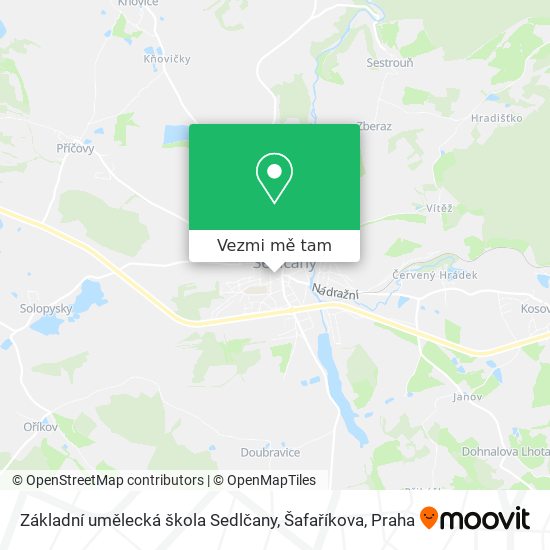 Základní umělecká škola Sedlčany, Šafaříkova mapa