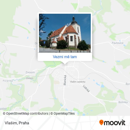 Vlašim mapa