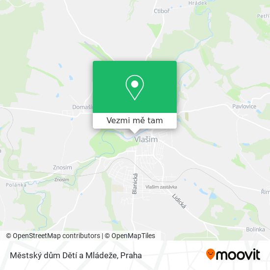 Městský dům Dětí a Mládeže mapa