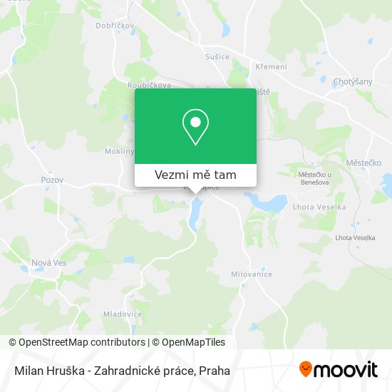 Milan Hruška - Zahradnické práce mapa