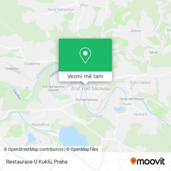 Restaurace U Kuklů mapa