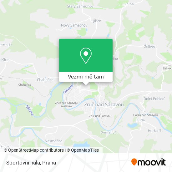 Sportovní hala mapa