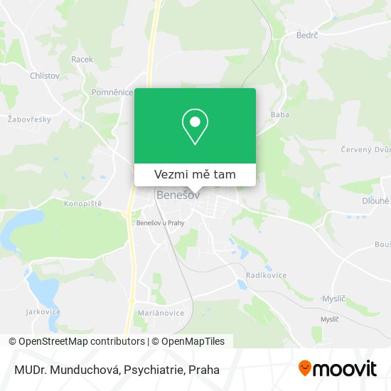 MUDr. Munduchová, Psychiatrie mapa