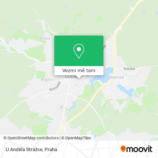 U Anděla Strážce mapa