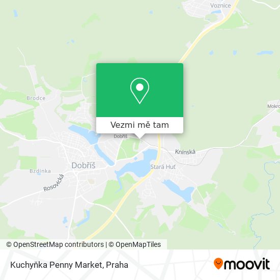 Kuchyňka Penny Market mapa