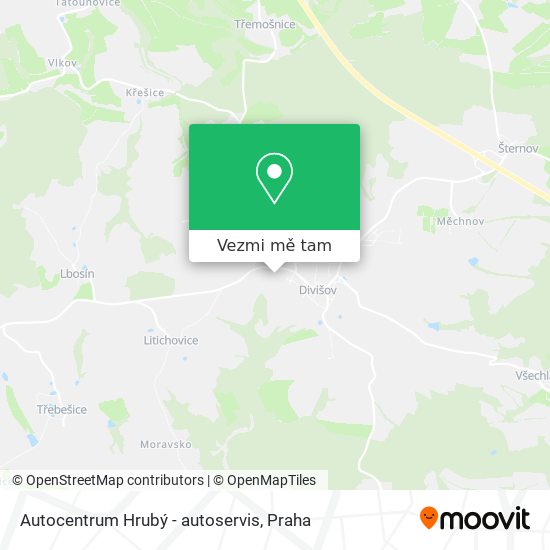 Autocentrum Hrubý - autoservis mapa