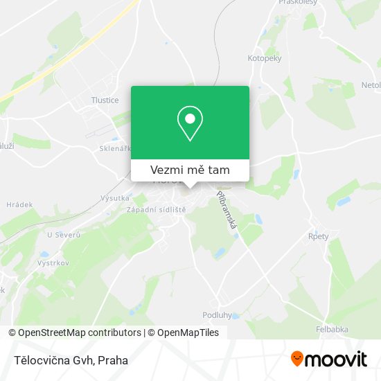 Tělocvična Gvh mapa