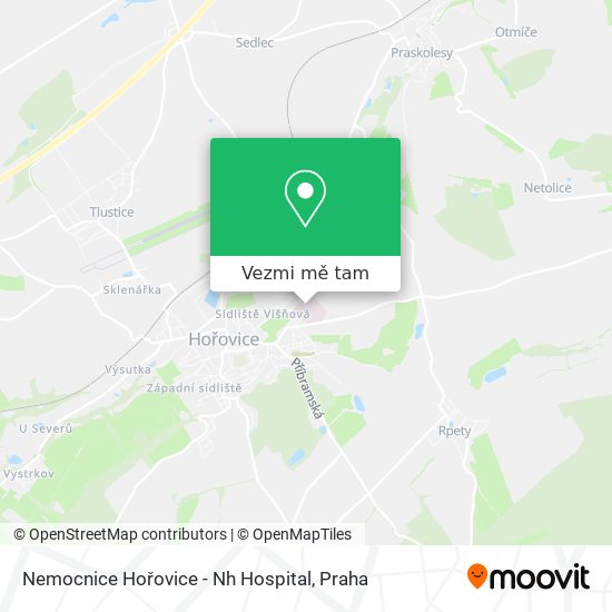 Nemocnice Hořovice - Nh Hospital mapa